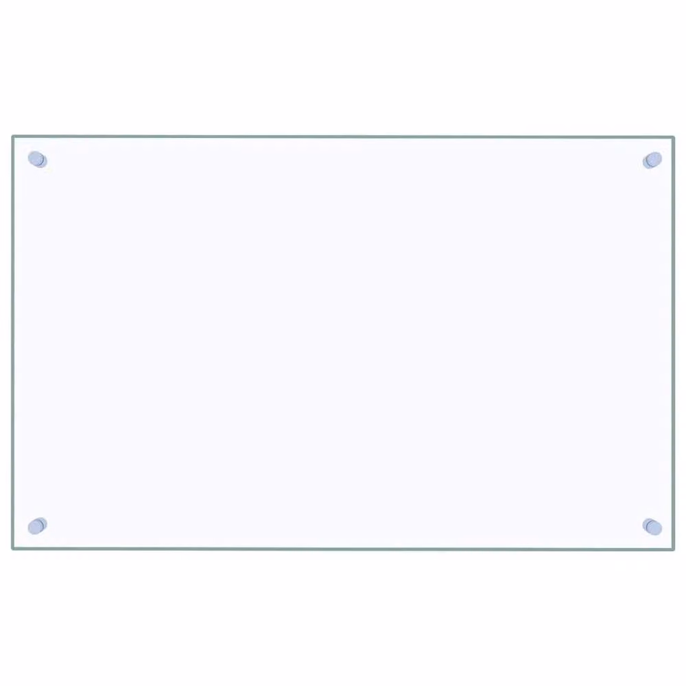 Berkfield Home Transparent Tempered Glass Kitchen Backsplash, W: 80 cm, H: 50 cm – 2