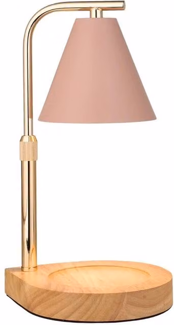 SPETLEK Pink and Gold/Brass Dimmable Candle Warmer Lamp with Height Adjustment – 1