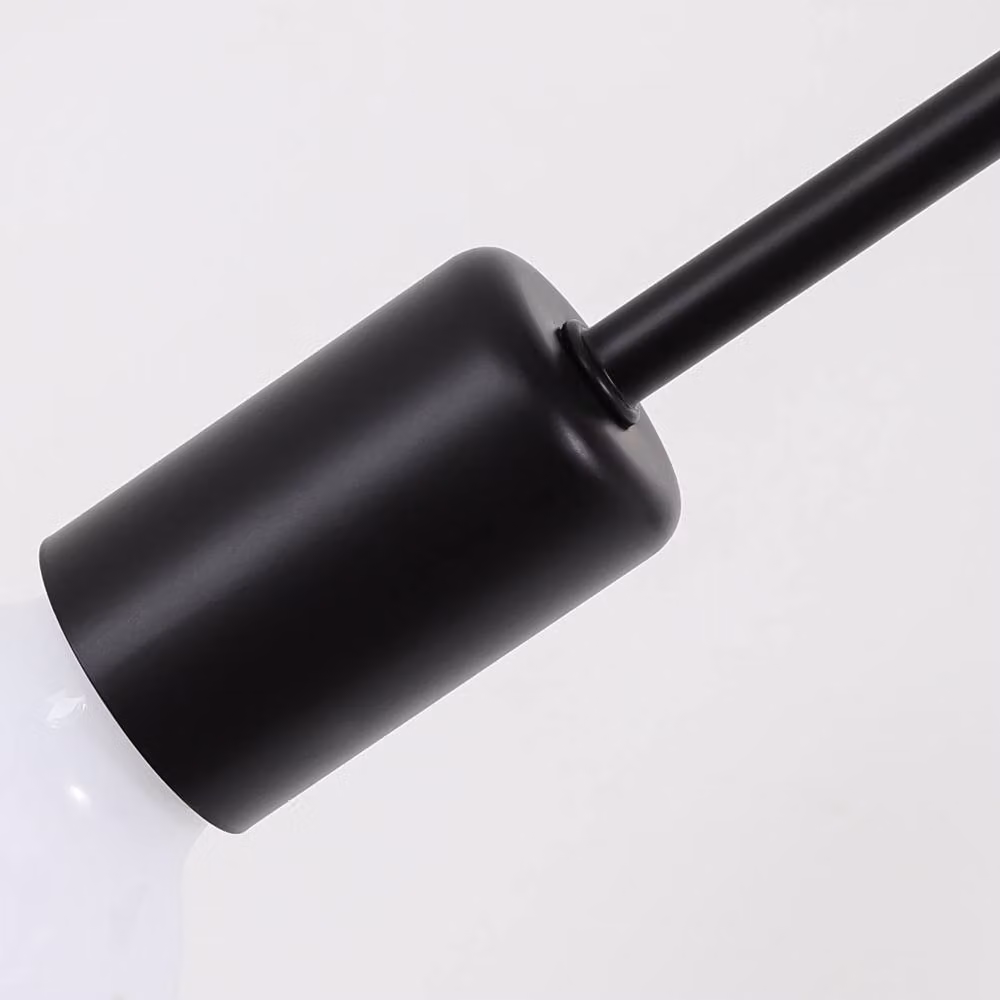 NIVOR Modern Black 6-Light Semi Flush Mount Ceiling Light – 3