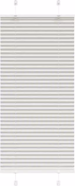 Berkfield Home Single Pleat Corded Blind in Light Grey, W: 64.4 cm, H: 150 cm