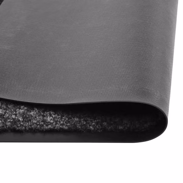 Berkfield Home Washable Non-Slip Black Doormat W: 60 cm, D: 90 cm – 1