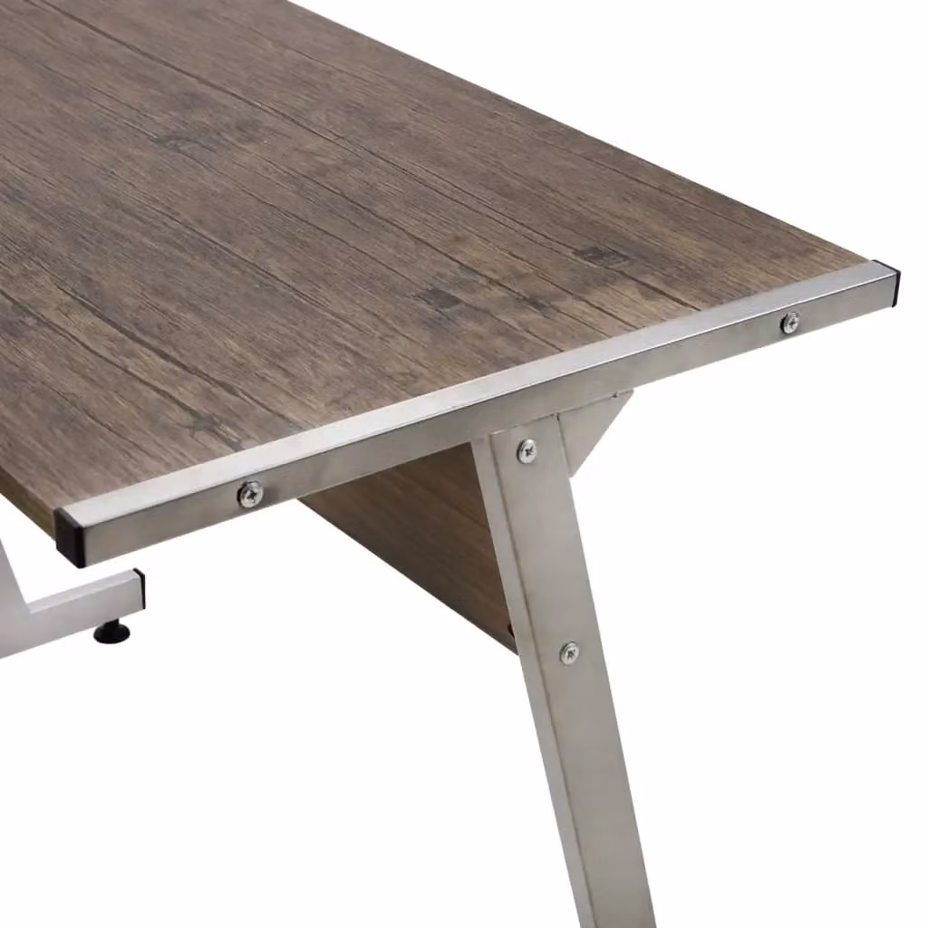Berkfield Home Brown Engineered Wood Corner Desk – 2
