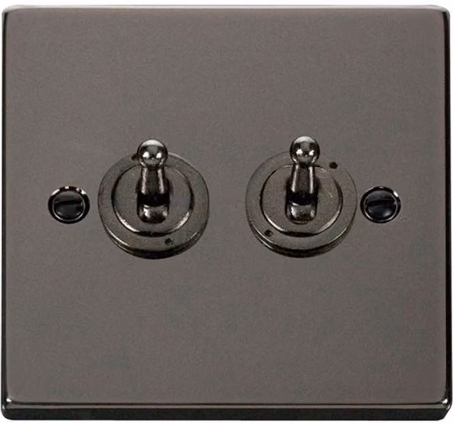 SE HOME Black Two Way Toggle Light Switch