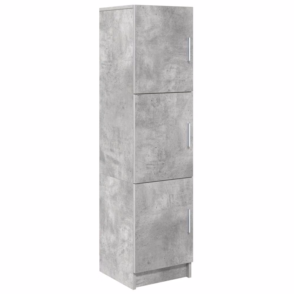 Berkfield Home Large Modern Grey Sideboard in Matt Concrete Grey MDF – 2