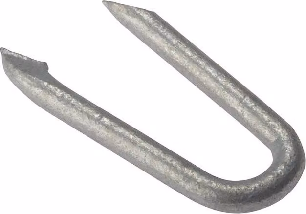 Forgefix Galvanised Steel Netting Staples, 30mm, Silver, 500g