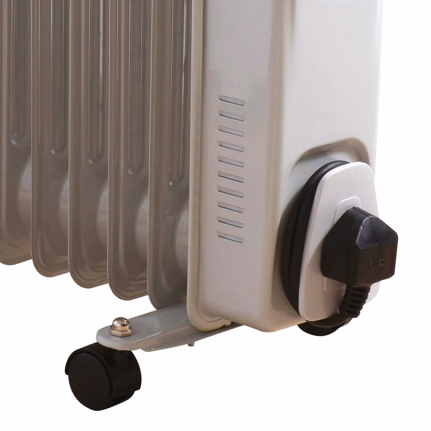 Daewoo 2000W 9 Fin Oil Filled Radiator with Adjustable Thermostat, Tilt and Overheat Protection, White – 4