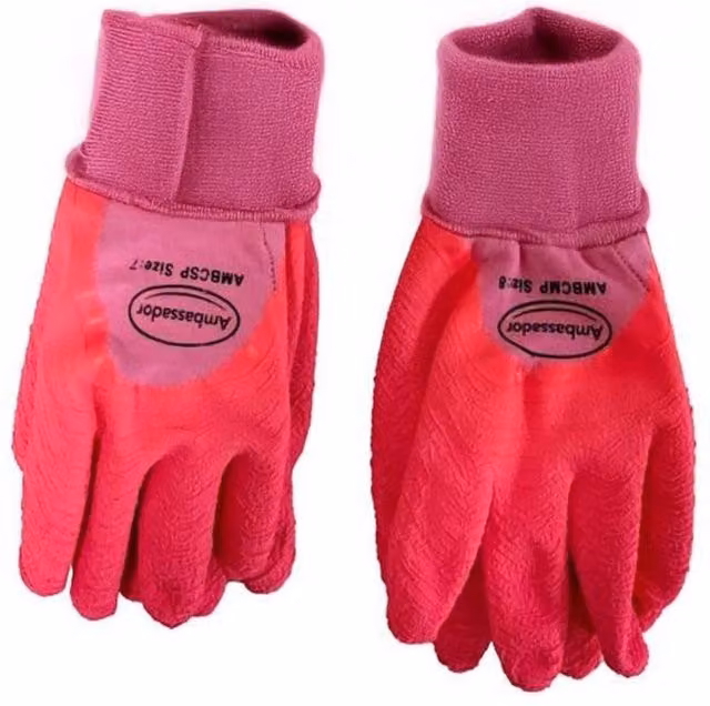 Ambassador Core Gardening Gloves in Pink, Size: Small