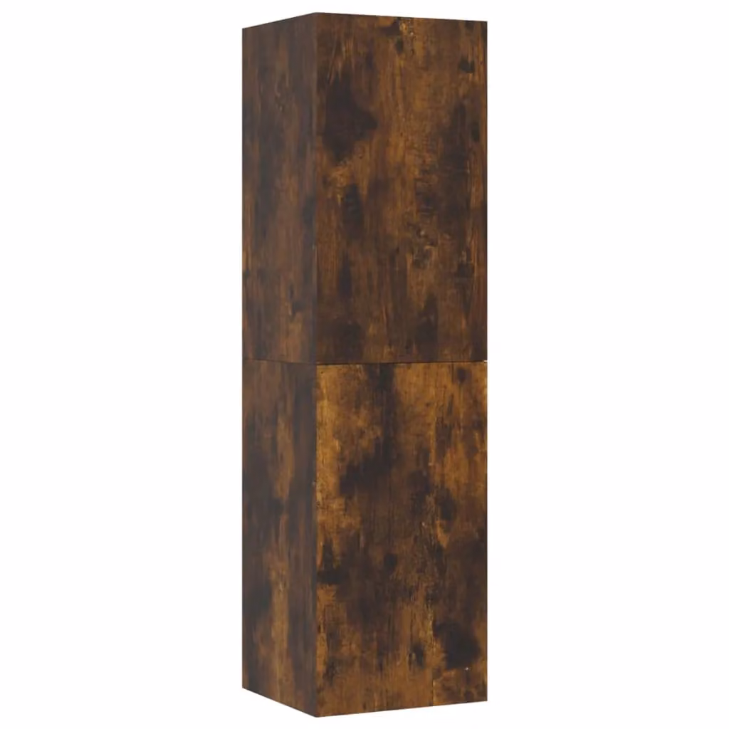 Berkfield Home Wall-mounted TV Cabinet in Smoked Oak Brown, W/D/H: 110 x 30.5 x 30 cm – 2