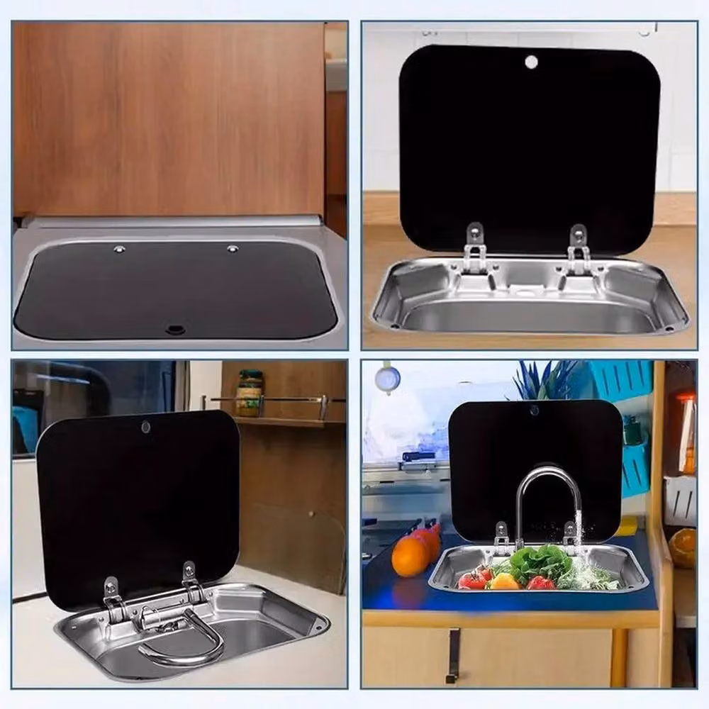 SPETLEK Stainless Steel RV Sink in Silver – 4