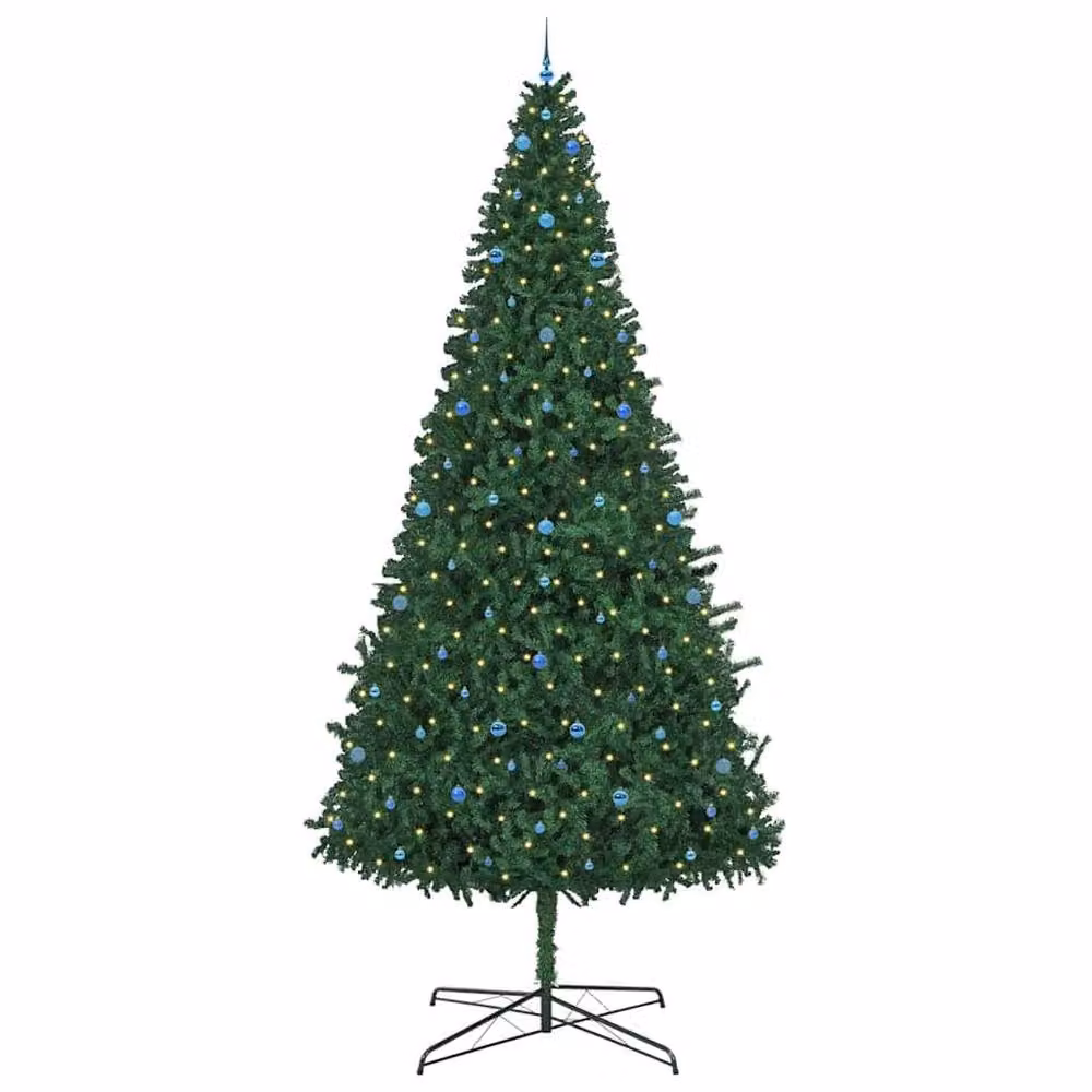 Berkfield Home Green Christmas Tree with Decorative String Lights, 400 cm – 3