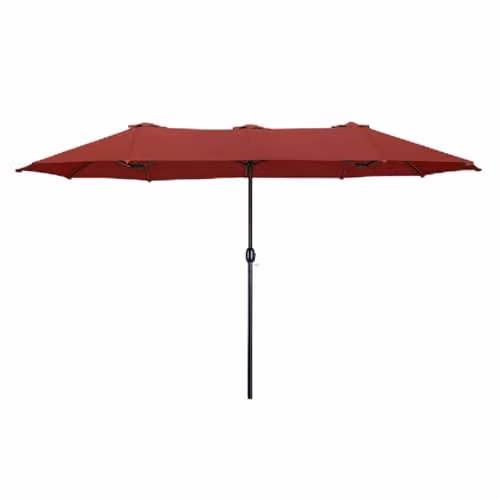 Mountview 3.8m Cantilever Garden Parasol Umbrella with UV Protection in Red