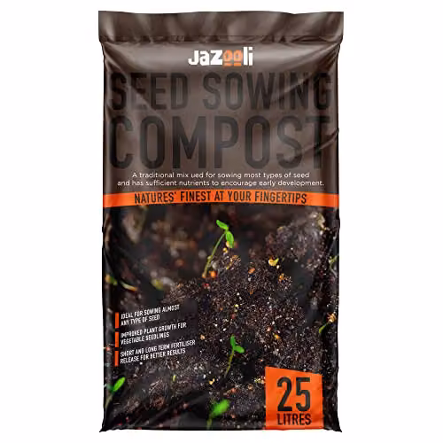 Jazooli Balanced Seed Compost, 25 l, High Nutrient Slow Release Potting Soil for Seedlings and Propagation – 1