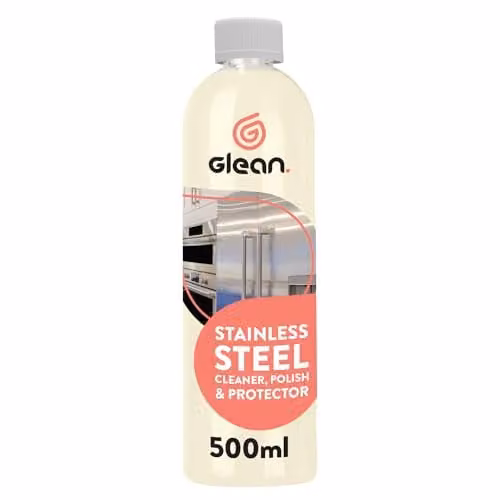 Glean Stainless Steel Cleaner Cream and Polish, 500ml, Eco-Friendly Formula for Appliances, Doors and Panels – 1