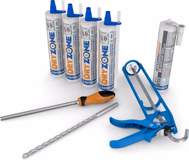 Dryzone 310ml DPC Kit Standard Wall in White, 6 Linear Metres