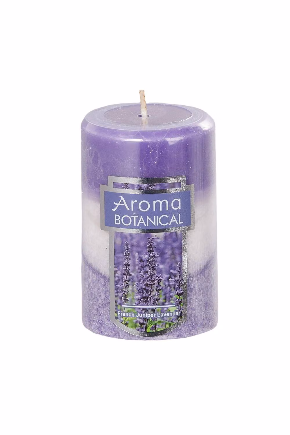 Living and Home 3-Piece Purple Lavender Scented Pillar Candle Set – 2
