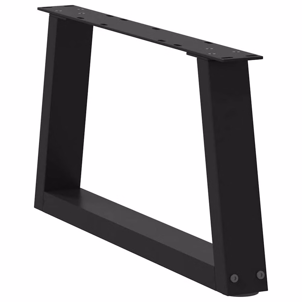Berkfield Home Modern V-Shape Dining Table Legs, 2 Pieces, Black Steel – 3