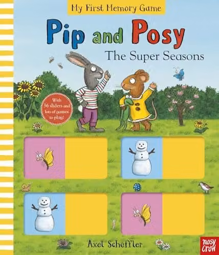 Pip and Posy: The Super Seasons Memory Game Book by Nosy Crow, Multicolour