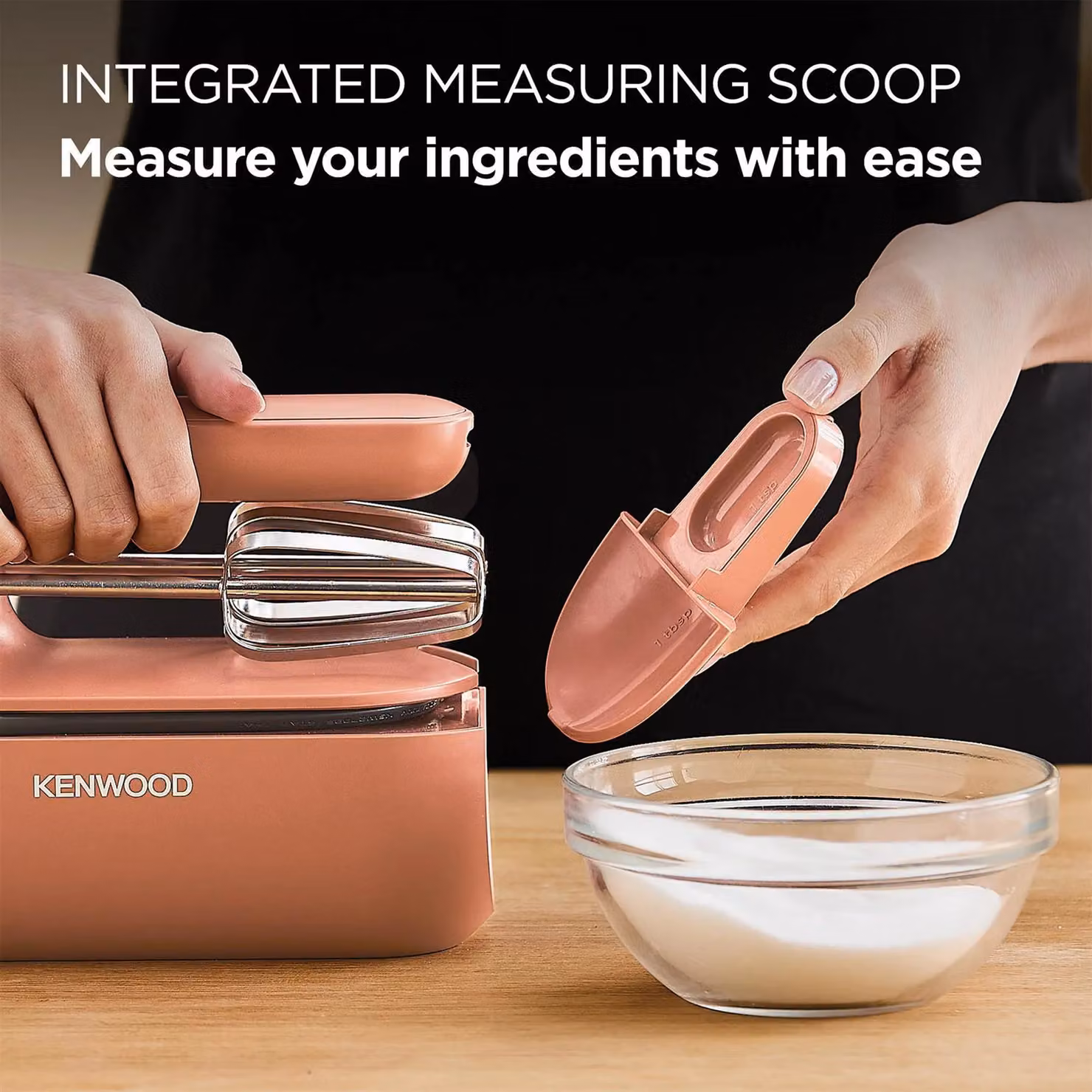 Kenwood QuickMix Go 350W Hand Mixer in Red – 3