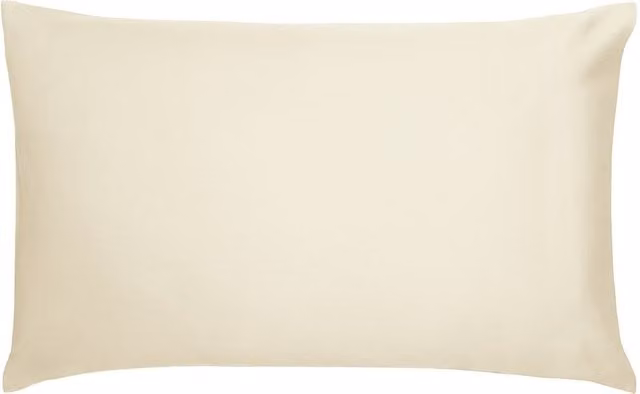 1951 Luxury 400 Thread Count Cotton Mako Satin Standard Pillowcase Pair in White