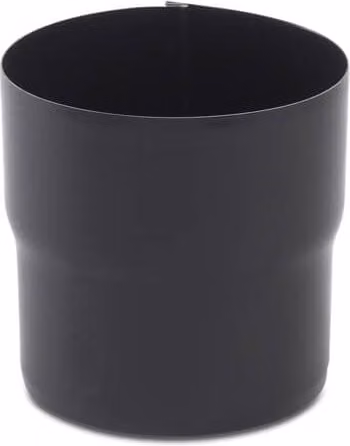 Galeco Black Galvanised Steel Downpipe Connector, 87mm