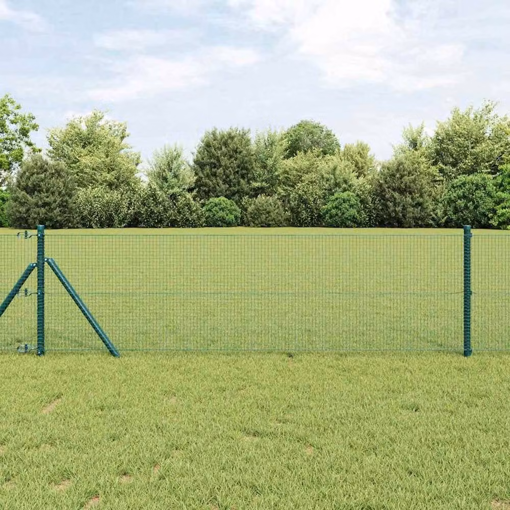 Berkfield Home Green Steel Welded Wire Fence, 0.5 m x 50 m – 2