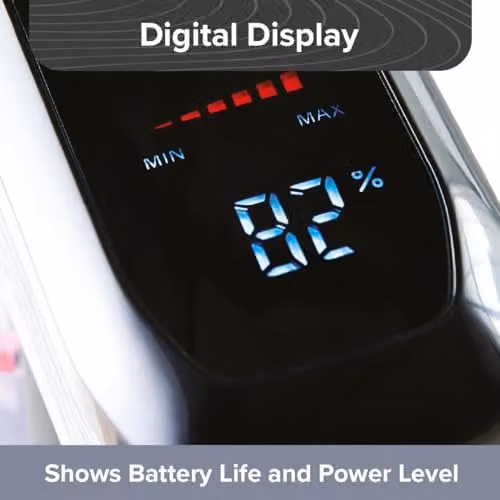 Quest 5-in-1 Lightweight Cordless Vacuum with 150W Suction, 40 Minute Battery Life and 650ml Bagless Dust Tank, featuring Washable HEPA Filter and LED Display – 4