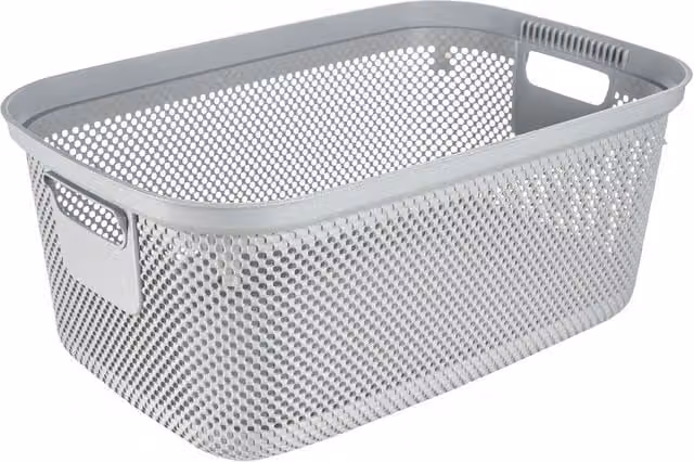Keeeper Bosse Laundry Basket with Side Handles in Nordic Grey, W: 53 cm, D: 34.5 cm, H: 22.5 cm