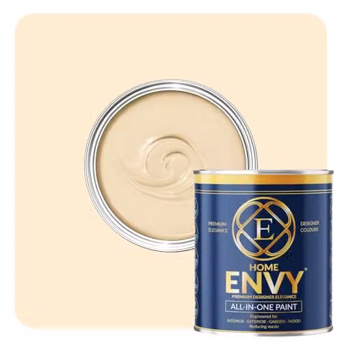 Homes Envy All-in-One Multi Surface Paint, My Magnolia Beige, Matt, 1L – 1