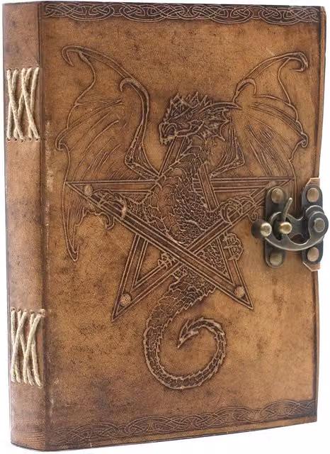 KDMK Leather Dragon Hardcover Notebook in Multicolour