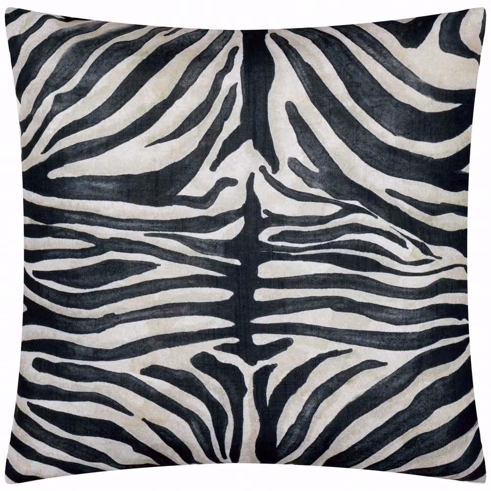 Paoletti Leopardis Zebra Woven Outdoor Polyester Filled Cushion, Multicolour, W/D/H: 50 x 50 x 50 cm – 5