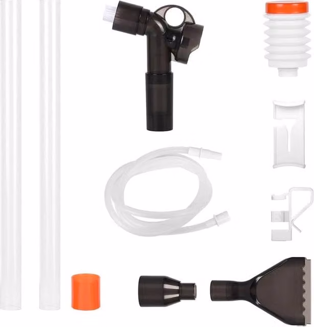 NESTLUNE Fish Tank Siphon Vacuum Pump Aquarium Gravel Cleaning Kit, White, Length: 110 cm – 1