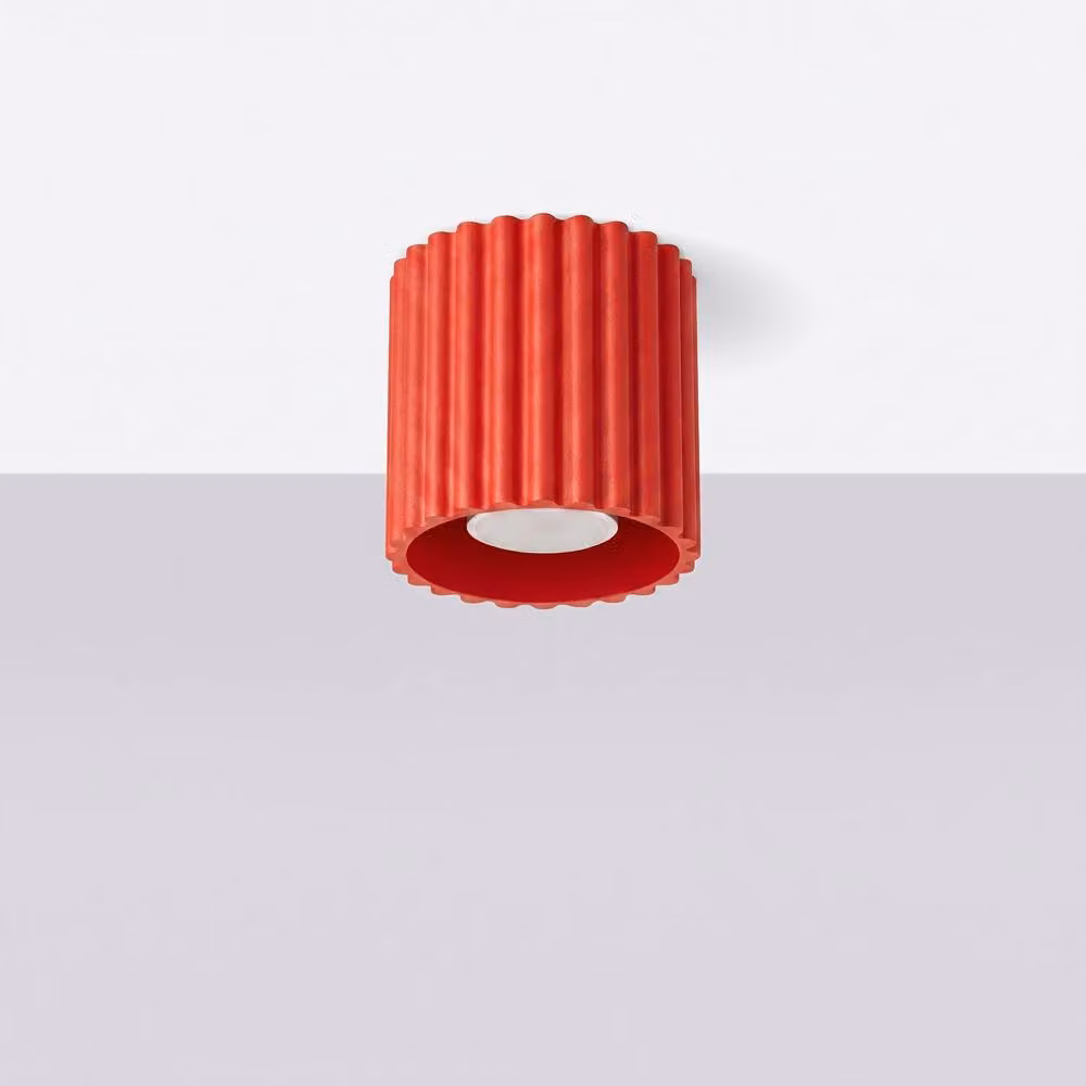 Sollux Lighting minimalist cube ceiling lamp in red, W/D/H: 10 x 10 x 10 cm – 2