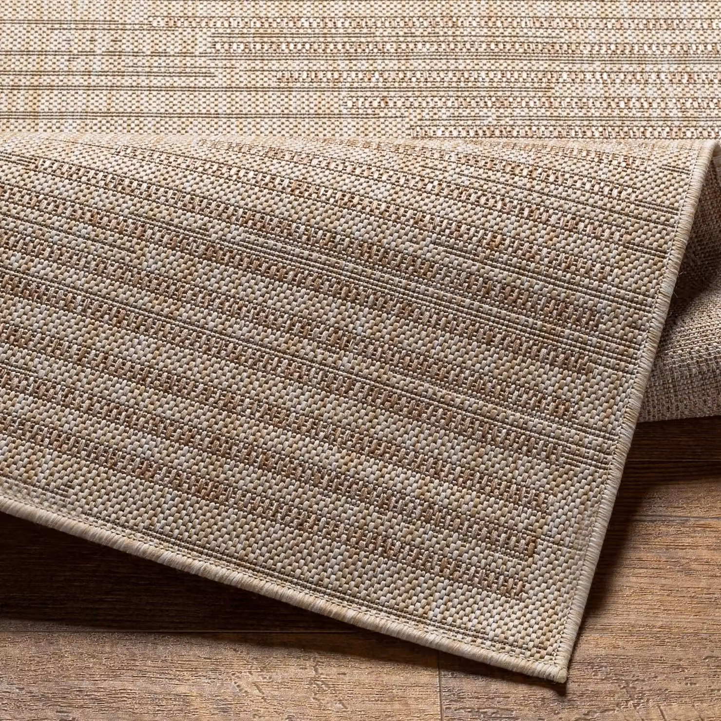 Livabliss Tuareg-Global Beige, Ivory and Blue Graphic Indoor and Outdoor Rug in Tan, W: 200 cm, L: 275 cm – 2