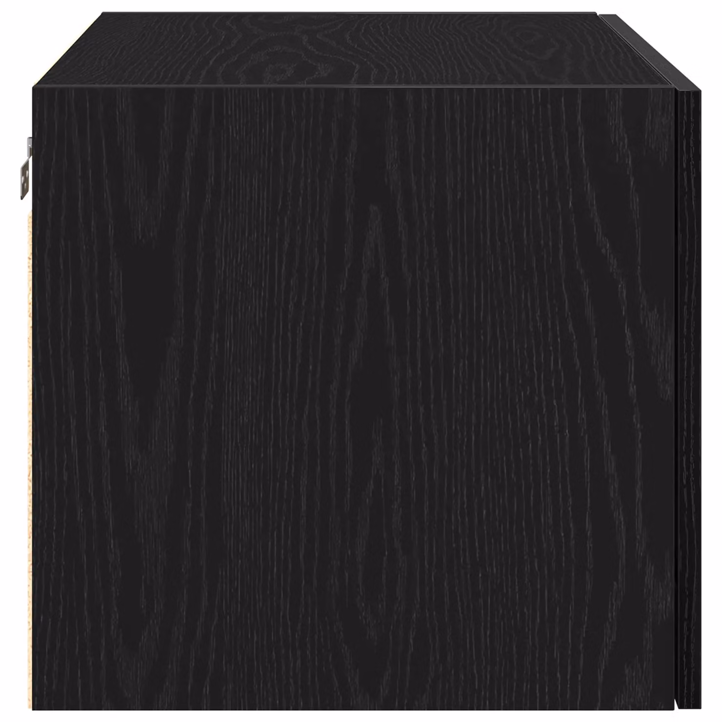 Berkfield Home Black Oak Wall Cabinet in Black Matt MDF, W: 70 cm, H: 42 cm, D: 40 cm – 3