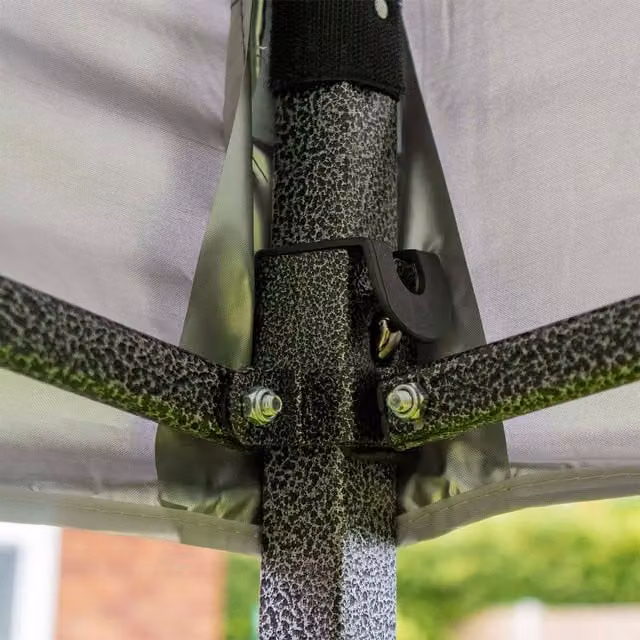 Jack Stonehouse Portable Outdoor Garden Shelter Marquee with Windows, Steel Frame, Grey, W: 600 cm, D: 300 cm