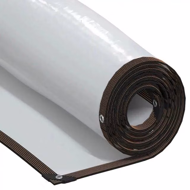 Kelvenix Transparent Polyethylene Tarpaulin with Eyelets, W: 3 m, L: 8 m – 1