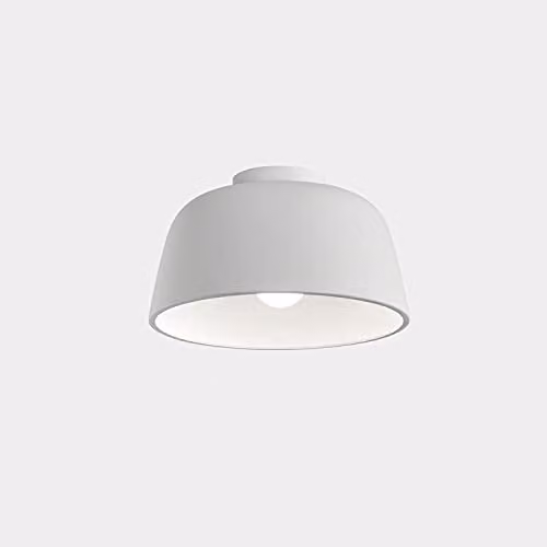 Netlighting Miso Cylindrical Semi Flush Ceiling Light, White, Diameter: 28.5 cm, E27