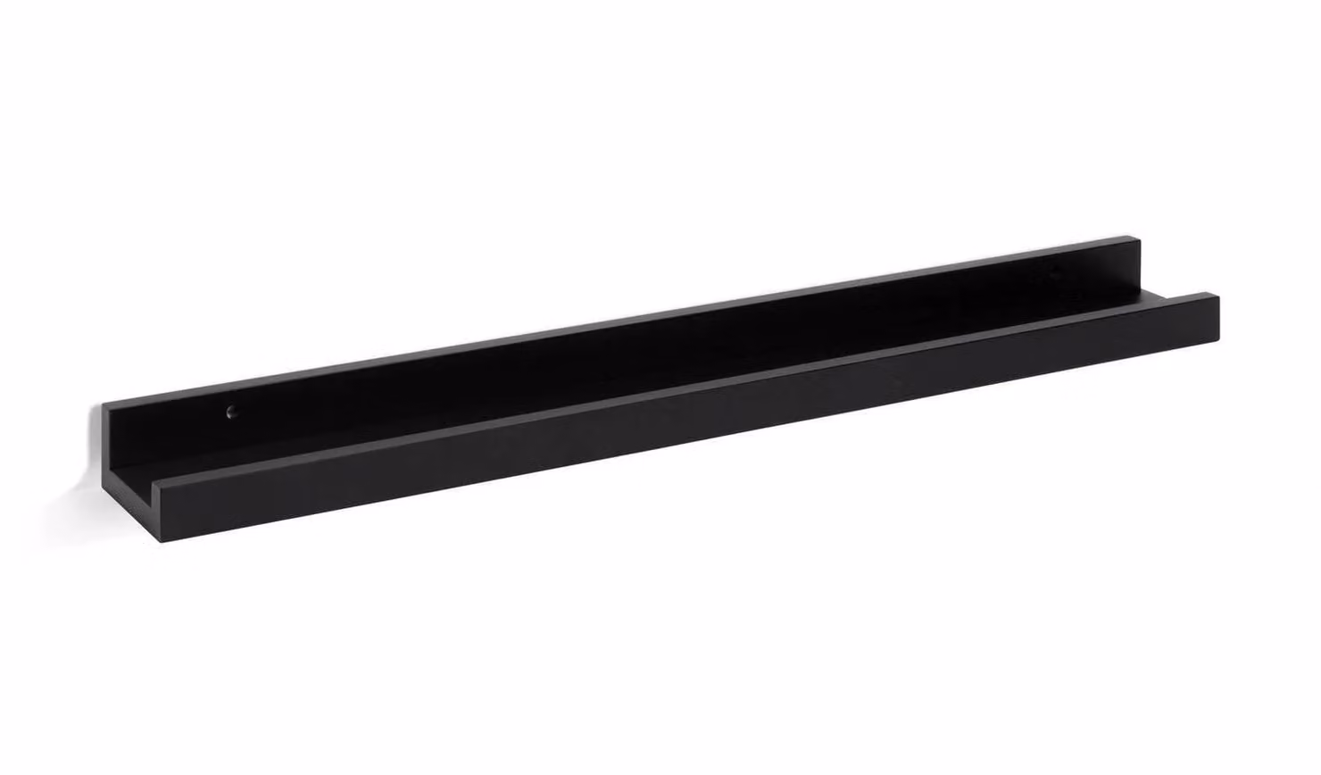 Jak Modern Black Wall Mounted Picture Rail Display Shelf, Width: 60 cm