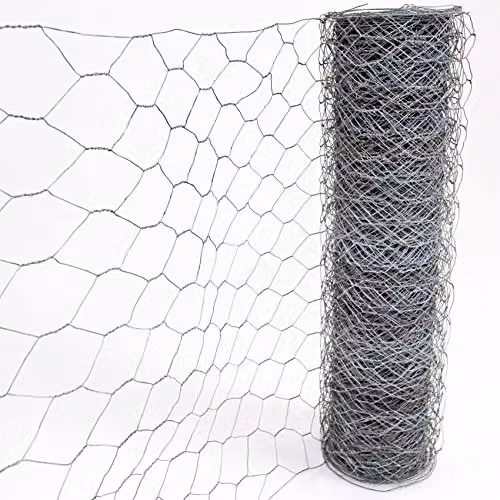 Actiasgear Galvanised Steel Chicken Wire Mesh Fencing in Silver, W: 120 cm, L: 25 m – 2