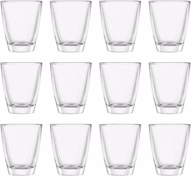 Havendro Set of 12 Transparent Wide Shot Glasses, 30ml Each – 1