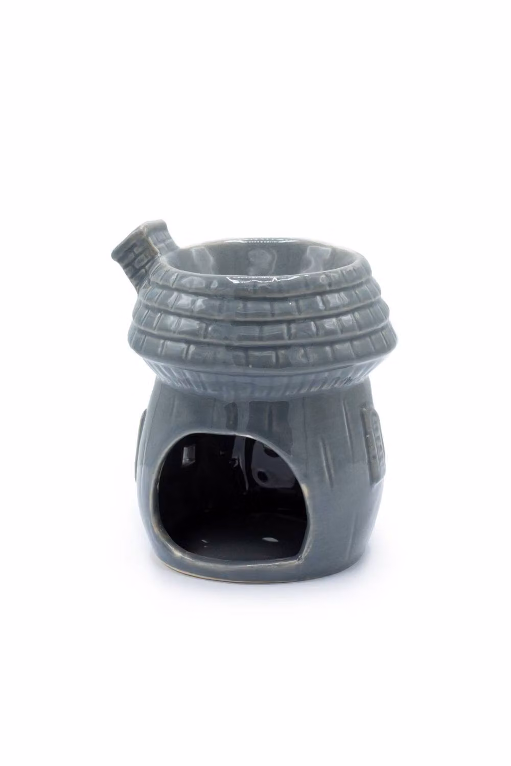 KDMD Grey Ceramic Mushroom House Tealight Oil Diffuser – 2