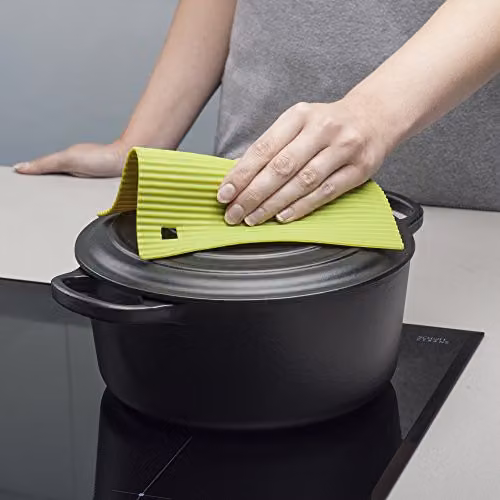 Zeal Silicone Square Non-Slip Hot Mat Trivet in Green, W/D/H: 18 x 18 x 1 cm – 4