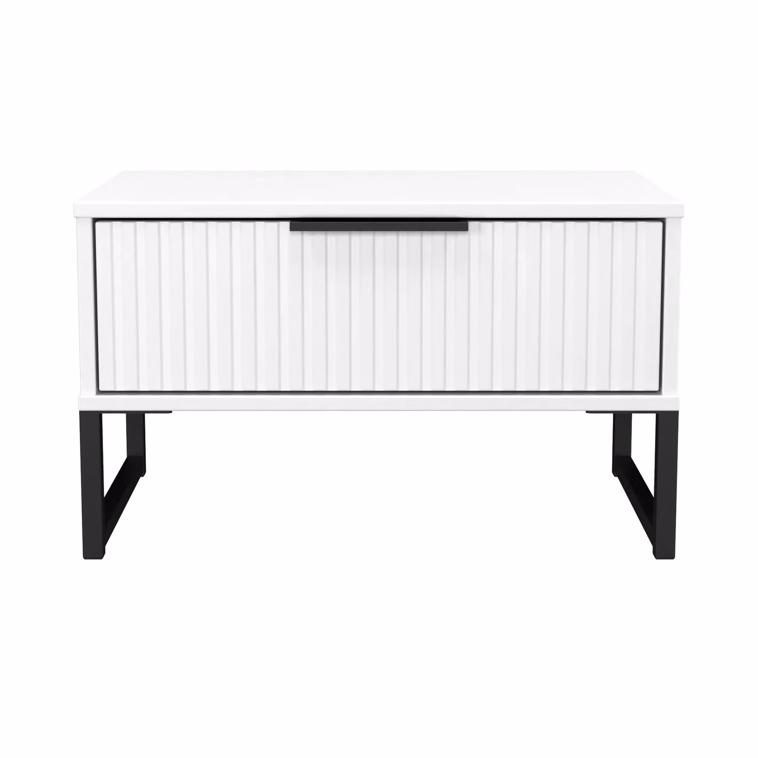 2 U Menai Ready Assembled 1 Drawer Wide Side Table in White – 2