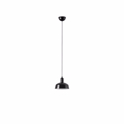 Faro Barcelona TATAWIN S Metal Dome Pendant Light in Black
