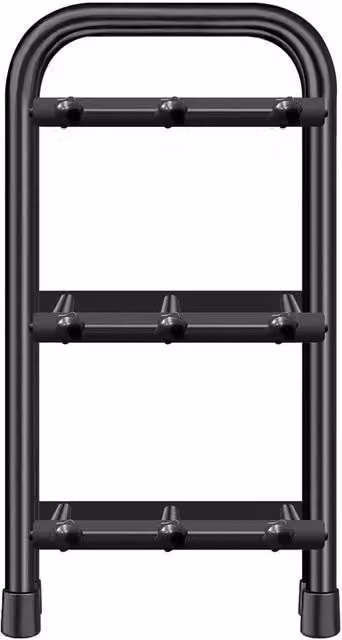 SPETLEK Metal Shoe Rack with Adjustable Shelves, Black, W/D/H: 78 x 43 x 43 cm – 1