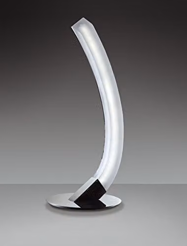Netlighting On Table Lamp Right LED 5W 3000K 500lm Polished Chrome and White Acrylic
