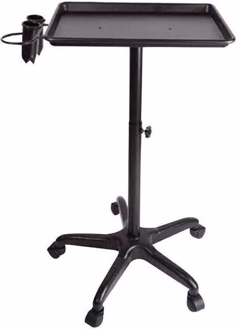 NESTLUNE Instrument Salon and Tattoo Rolling Tray, Black, W: 100 cm, D: 15 cm