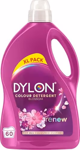 Dylon Blossom Colour Liquid Laundry Detergent for Coloured Clothes, 60 Wash Loads