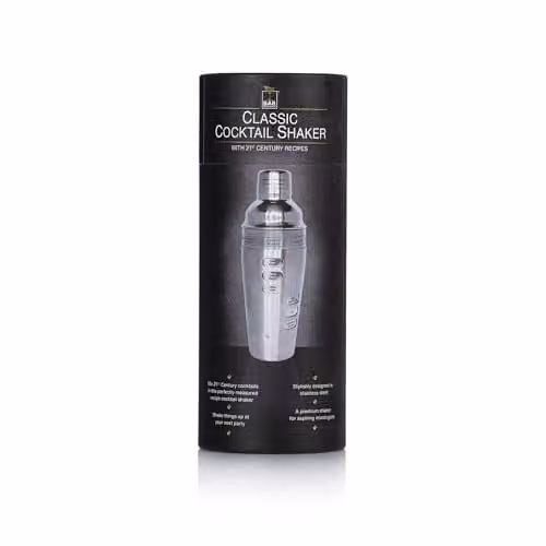 Bar Originale Recipe Stainless Steel Cocktail Shaker, 600ml, Silver – 1