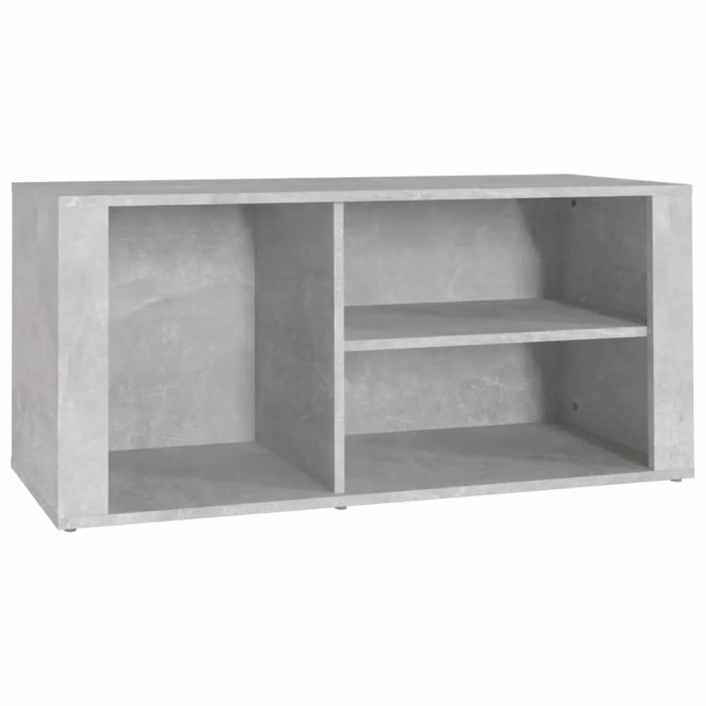 Berkfield Home Modern Shoe Cabinet in Concrete Grey with Integrated Seat, W/D/H: 100 x 35 x 45 cm – 2
